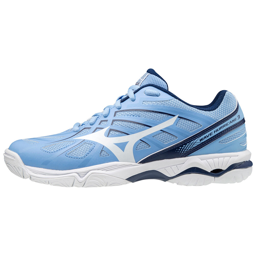 Zapatillas Voleibol Mizuno Wave Hurricane 3 Mujer Azules/Blancas Ofertas CNTF-18420